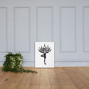 Tree Pose, Lotus Yoga Canvas