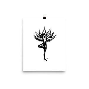 Tree Pose, Lotus Yoga - Poster