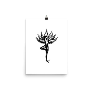 Tree Pose, Lotus Yoga - Poster