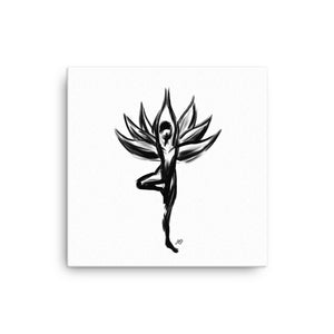 Tree Pose, Lotus Yoga Canvas