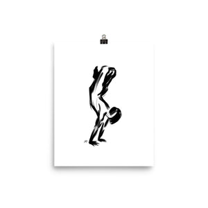 Yoga Handstand Lotus - Poster