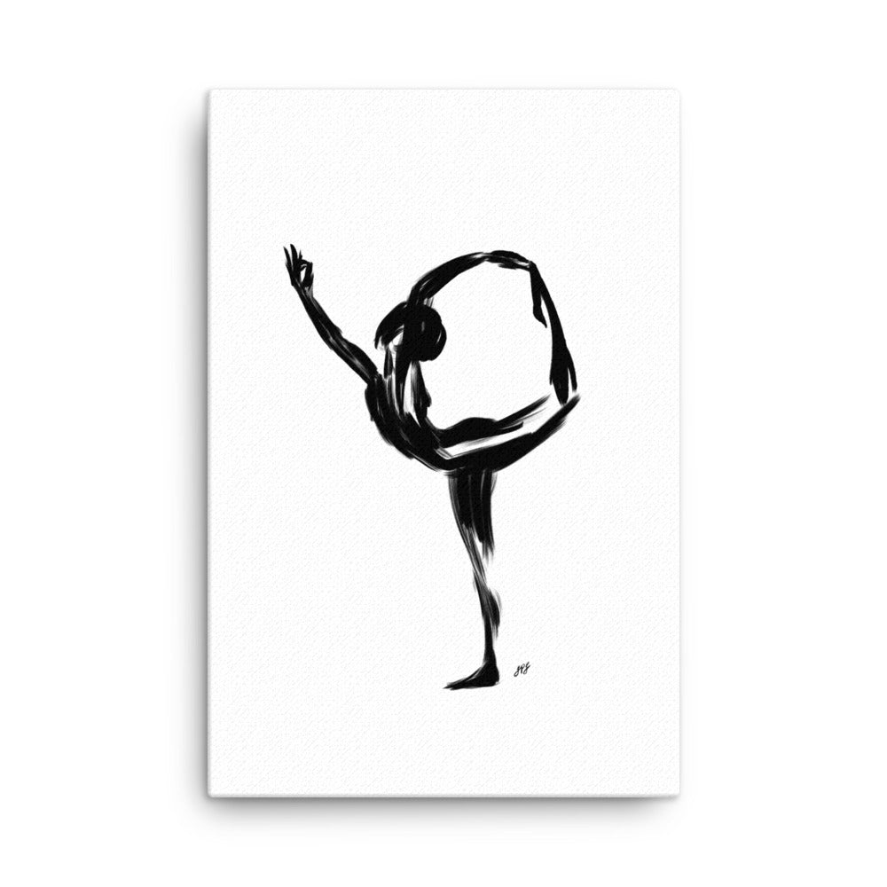 Dancer Gesture, Yoga Canvas