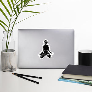 Zen Meditation Pose Mindfulness - Durable Vinyl Sticker